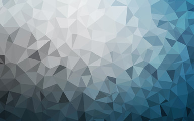 Obraz premium Light BLUE vector gradient triangles pattern.