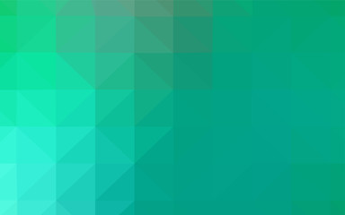 Light Green vector polygon abstract backdrop.