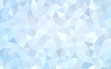 Obraz premium Light BLUE vector gradient triangles texture.