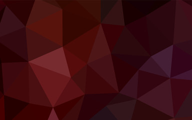 Obraz premium Dark Red vector triangle mosaic template.
