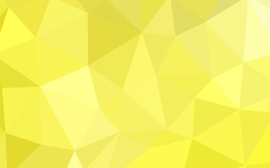 Light Yellow vector shining triangular cover.