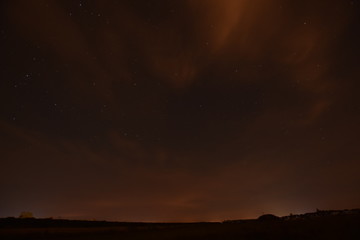 Obraz na płótnie Canvas night sky at perseid