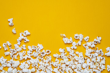 popcorn on a yellow