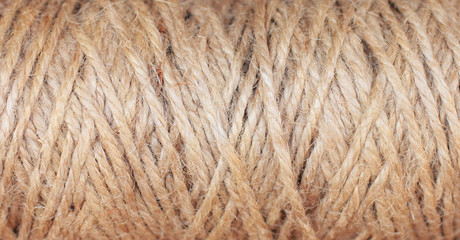 Fototapeta premium Texture natural rope twine thread background