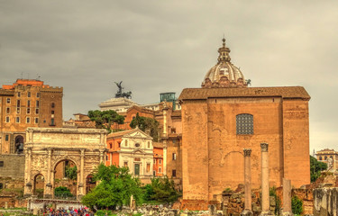 Fototapeta na wymiar Rome landmarks, Italy