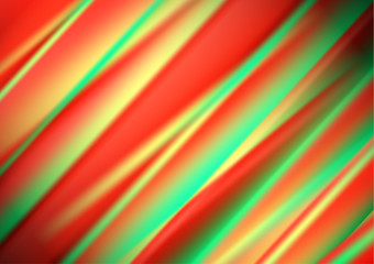 Abstract colored glowing lines on a dark background, light effects. Vector illustration.