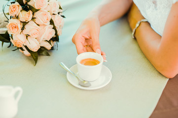  couple drinking coffee