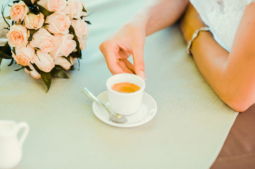  couple drinking coffee