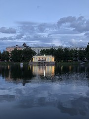 Fototapeta premium Patriarshiye Ponds, summer 2018