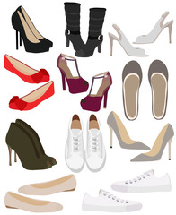  set of women shoes