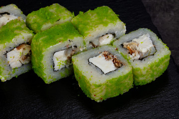 Japanese roll with eel