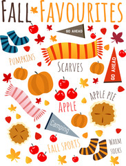 Season greeting icon set vector illustration