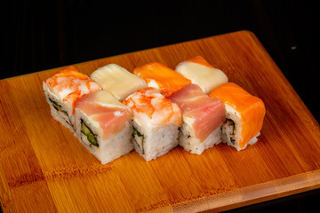 Japanese roll Rainbow