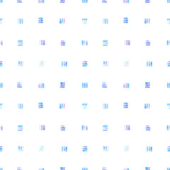 Seamless pattern with abstract geometric figures. Watercolor little line-spots in the tiled pattern, blue and violet colors.