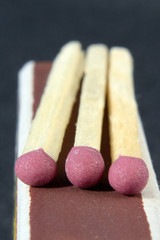 Matches on the matchbox