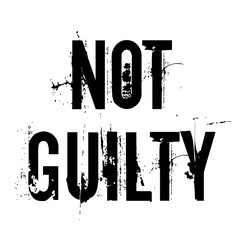 Not Guilty stamp
