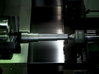 Machine process working CNC