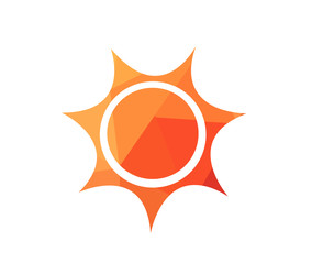 Vector illustration of sunrise sun 