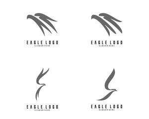Set of Eagle logo vector