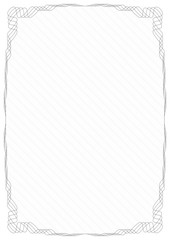 Gray frame border with security protective grid