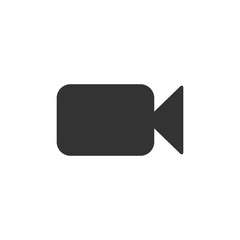 Fototapeta premium Video camera icon. Flat design. Vector illustration.