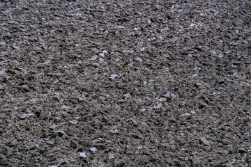Background with the plowed field