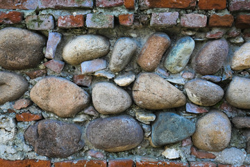 Background with the image of stone wall