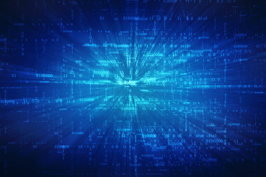 Digital Abstract technology background, binary code background.