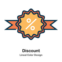 Discount Lineal Color Icon