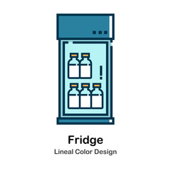 Fridge Lineal Color Icon