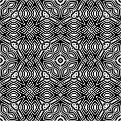 Abstract seamless black and white pattern
