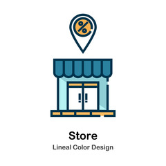 Store Lineal Color Icon