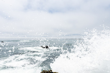 Obraz premium crashed wave