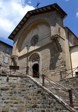 Kirche Propositura di San Niccol&oacute; in der Altstadt von Radda in Chianti
