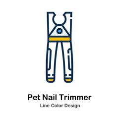 Pet Nail Trimmer Line Color Icon