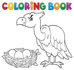 Coloring book bird topic 2