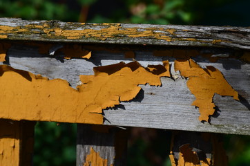 Abbl&auml;tternde Farbe