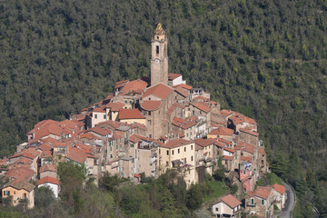 Castelvittorio. Ancient village, Province of Imperia, Italy