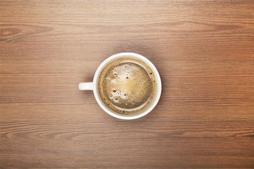 Coffee in cup and business formulas