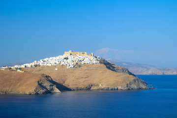 View of Chora town in Astypalaia island