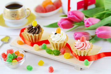 Cakes on the holiday table