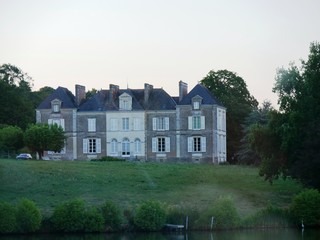 Château de Nay au bord de l'Erdre près de Nantes. Loire Atlantique