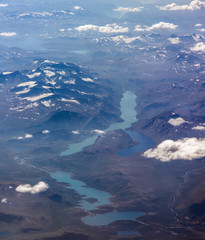 Aerial view of Norway