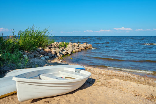 Coast of the Lake Peipus. Estonia, EU
