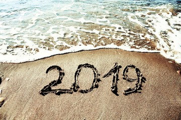 New Year 2019 is coming concept.