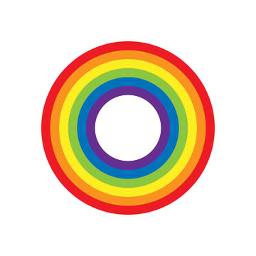 Rainbow Circle Vector Illustration