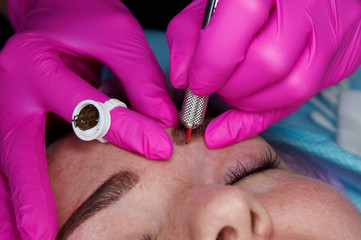permanent make-up, tool for microblading