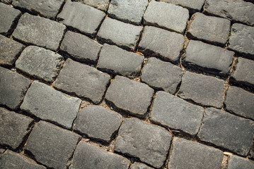 Stone road texture