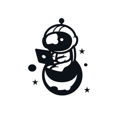 Intergalactic astronaut Mascot Design Vector