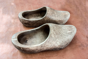 Vintage dutch wooden clogs